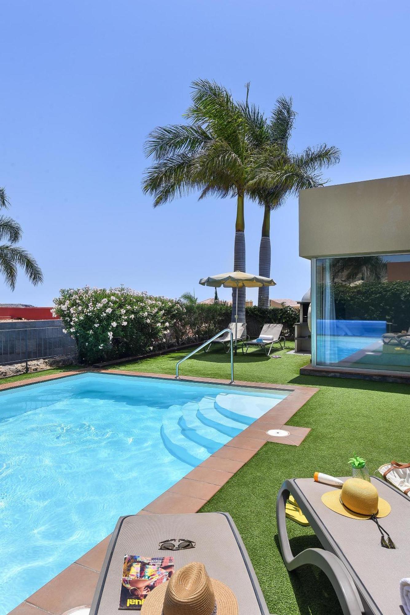 Salobre Golf Dos Luxury Retreat In Gran Canaria Private Outdoor Heatable Pool Bbq Facilities Shaded Outdoor Dining Area Salobre Golf,